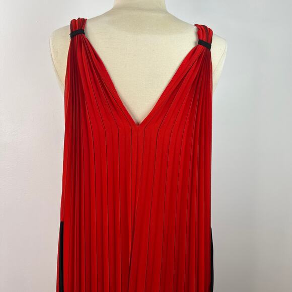 Ted Baker London Women Maleeta High/Low Red Dress Sleeveless Formal Flowy Size 4 - Picture 9 of 16